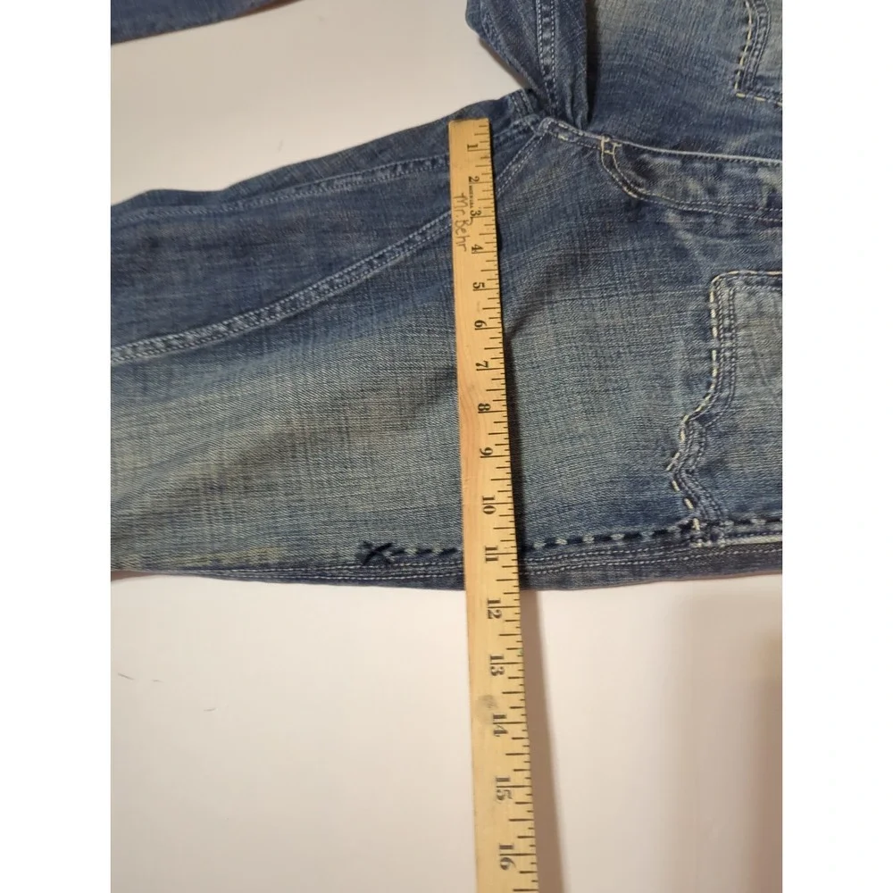 Antik Denim Jeans Mens 33 Medium Wash Distressed Y2K Streetwear Wide leg